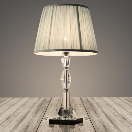 Настольная лампа YF3083/1TL прозрачный хрусталь/мятный абажур 1х40W E27 h660, XUAN22